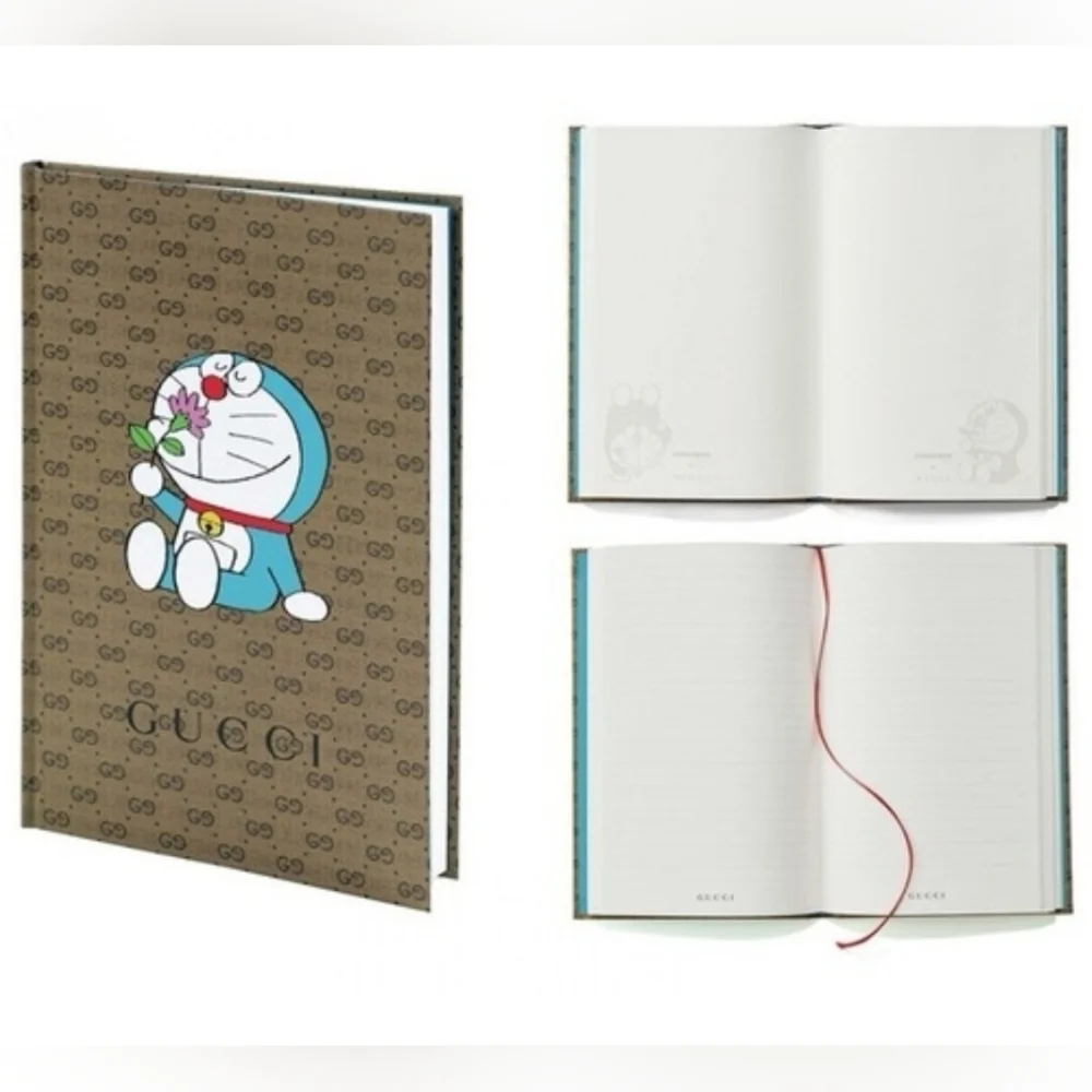 NEW Gucci x Doraemon Collab Japan Exclusive Hard Cover A5 Notebook and Notepad